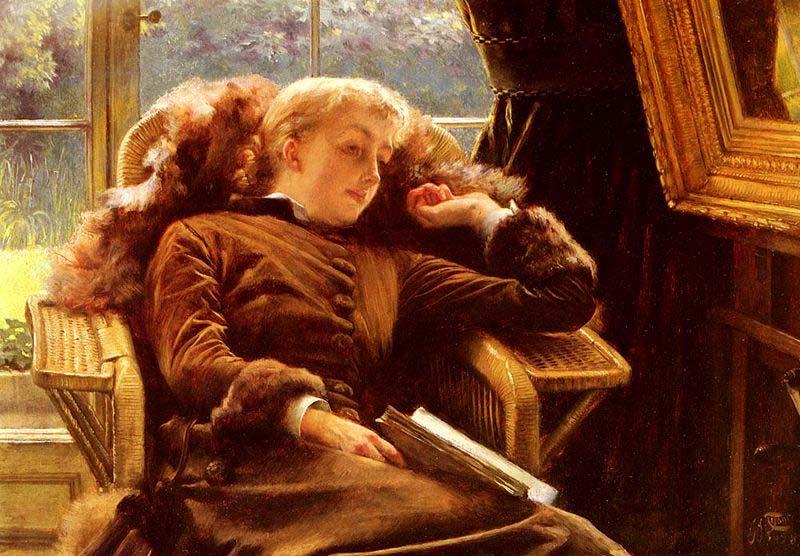 James Tissot Kathleen Newton In An Armchair